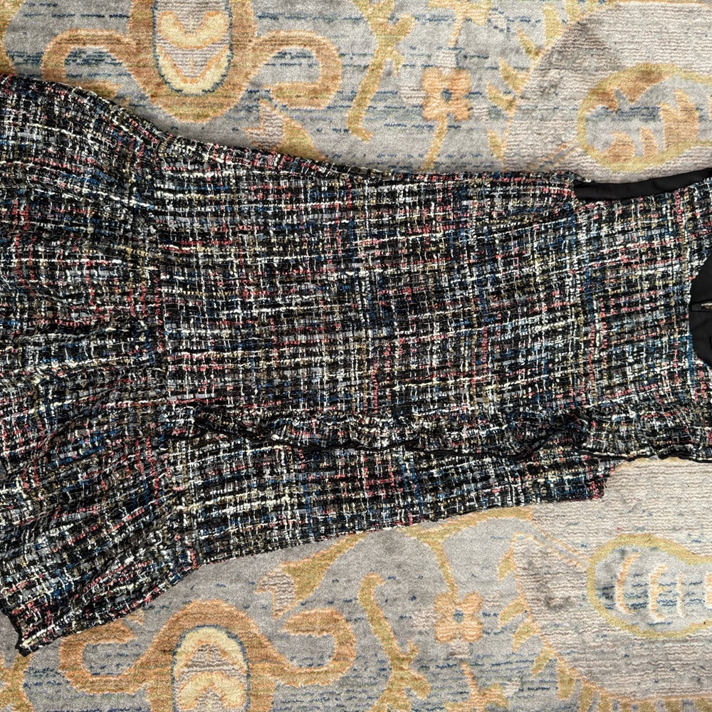 GUESS Girls Black and White Tweed Blazer & Dress
